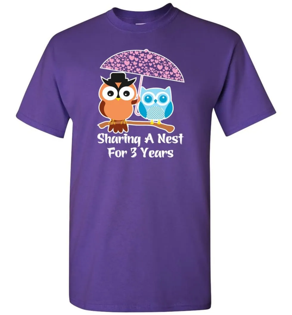 3 Years Wedding Anniversary Gifts Valentine's Day T-shirt