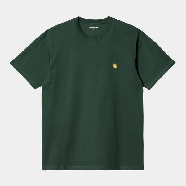 Carhartt WIP Chase T-Shirt - Discovery Green / Gold