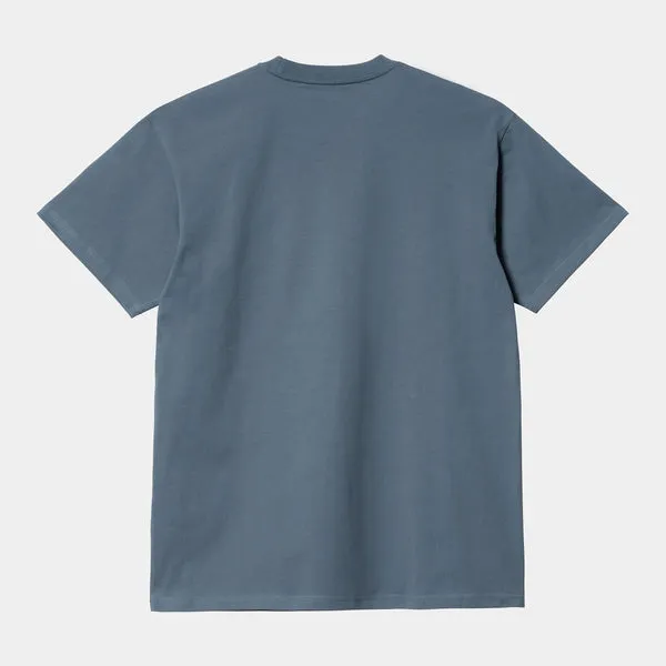 Carhartt WIP Chase T-Shirt - Storm Blue / Gold