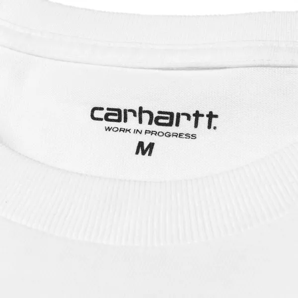 Carhartt WIP LS Chase T-Shirt - White / Gold