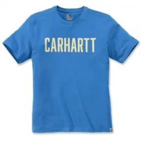 Carhartt&#x20;104267&#x20;Southern&#x20;Block&#x20;Logo&#x20;T-Shirt&#x20;-&#x20;Bolt&#x20;Blue