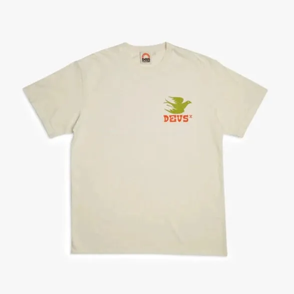 Deus Ex Machina Budgies T-Shirt - Dirty White