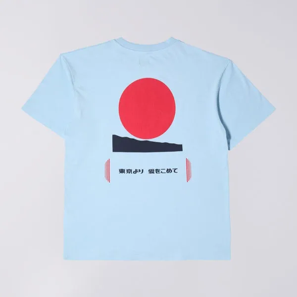 Edwin Aurora T-Shirt - Cerulean Blue