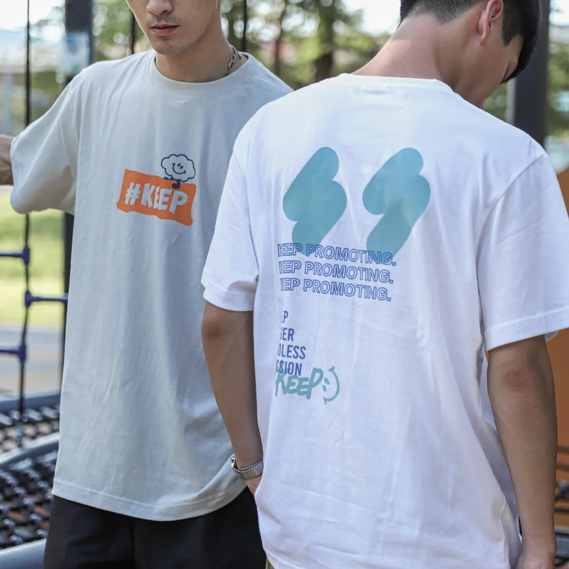 Kickstage #KEEP Bubble Cloud Smile Tee [KS172]