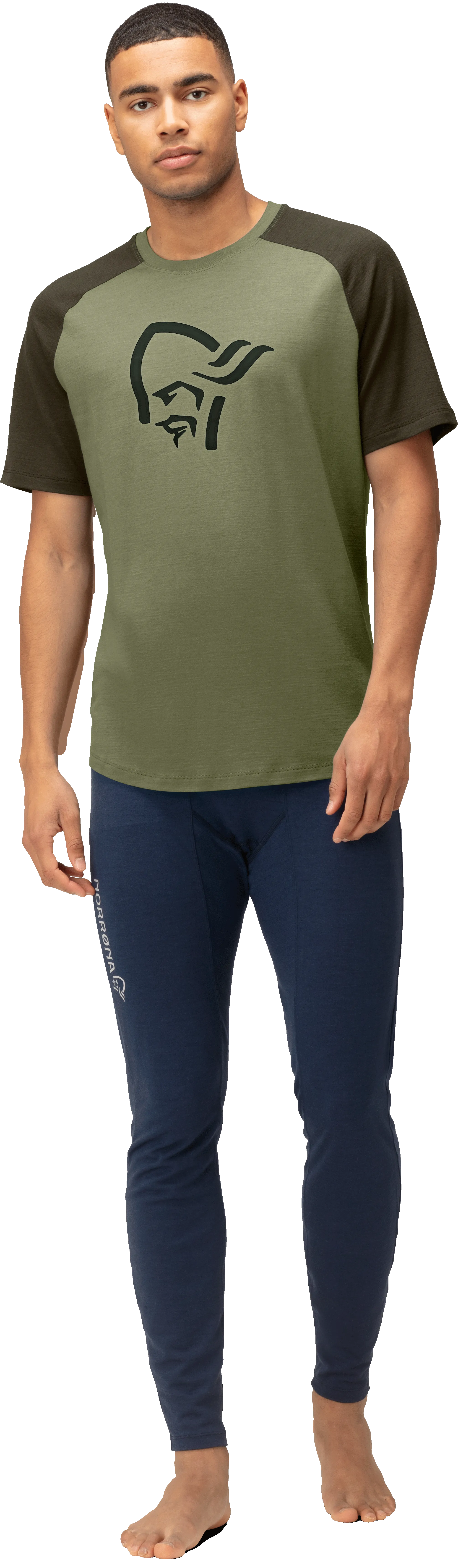 Norrøna Men&#x27;s Femund pureUll T-Shirt Loden Green | Buy Norrøna Men&#x27;s Femund pureUll T-Shirt Loden Green here | Outnorth
