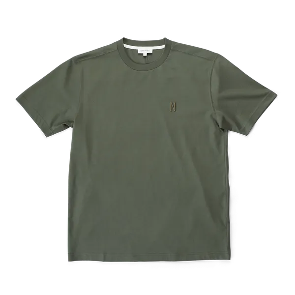 Norse Projects Johannes N Logo T-Shirt - Spruce Green