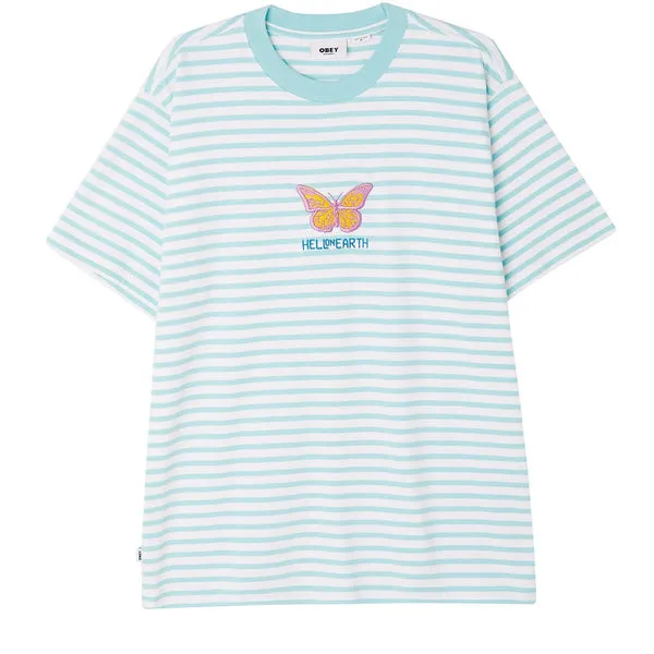 Obey Fisher T-Shirt - Tranquility Blue