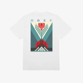 Obey Green Power Factory T-Shirt - White
