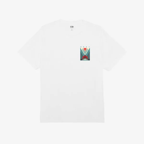 Obey Green Power Factory T-Shirt - White