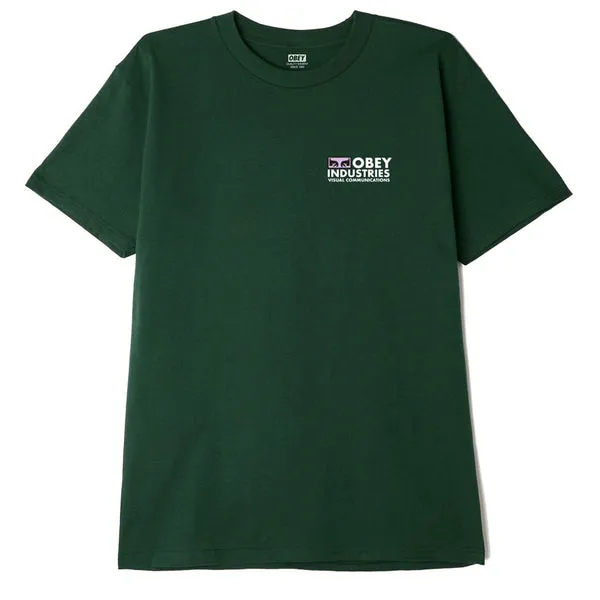 Obey Visual Communications T-Shirt - Forest Green