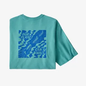 Patagonia Our Planet Can&#39;t Wait T-Shirt - Iggy Blue