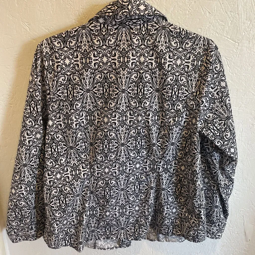 Printed 100% Cotton Blouse Size X