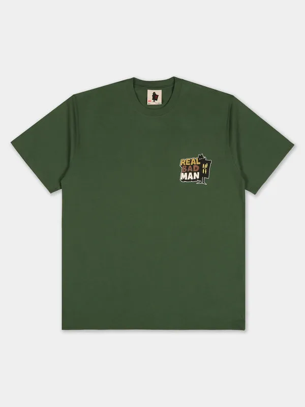 Real Bad Man Logo T-Shirt Vol 12 - Hunter Green